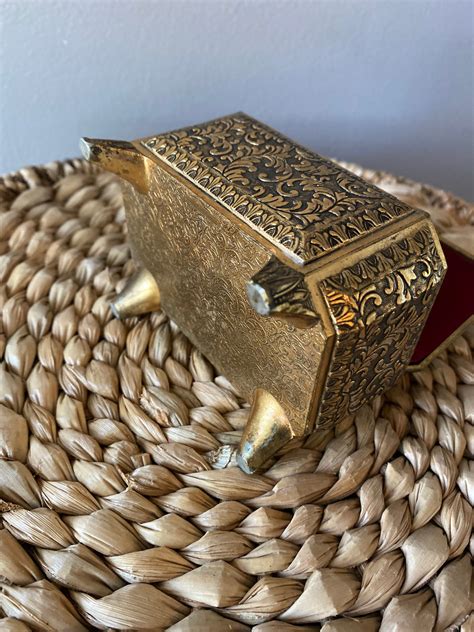 long handled metal trinket box|small metal trinkets.